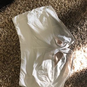 White lululemon shorts